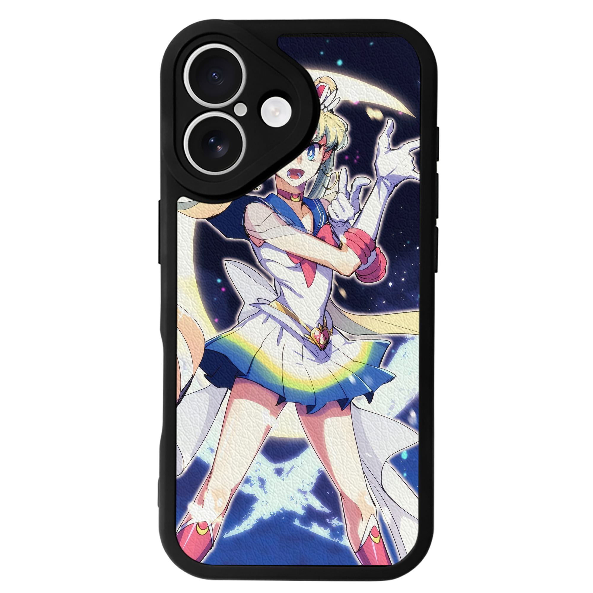 （画像用） 美少女戦士セーラームーン Sailor Moon 【iPhone 16シリーズ対応】シリコンスマホケース（レザー調） 材質：シリコン